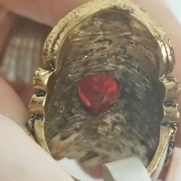 New Antiqued Jeweled Crystals Gypsy Magic Statement Ring - Picture 6 of 6